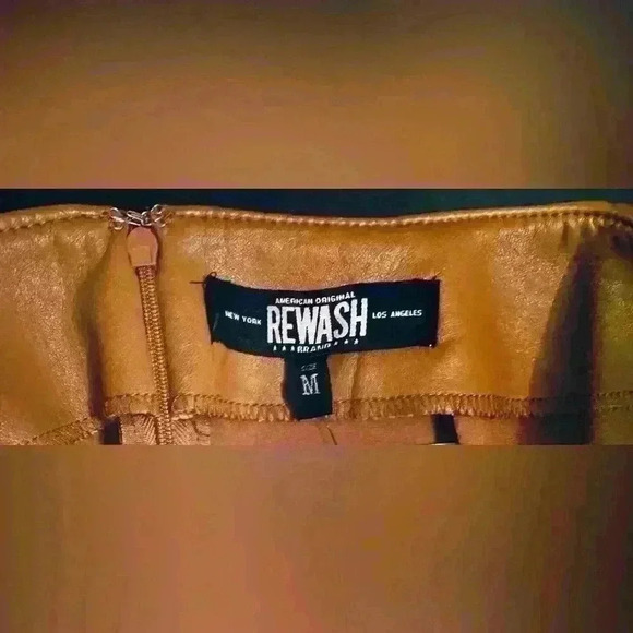 Rewash | NWT Vegan Leather Mini Skirt, Women’s Size Medium, Carmel Brown - Picture 7 of 8